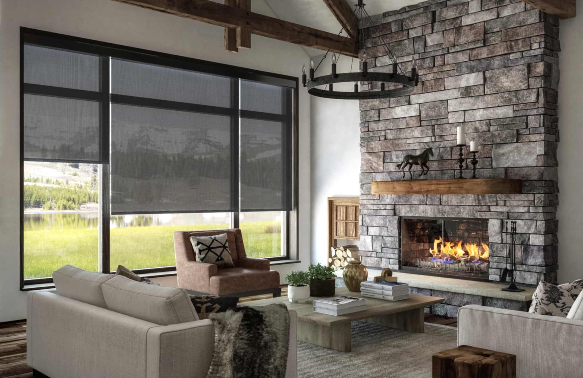 Black Solar Shades Mountain View