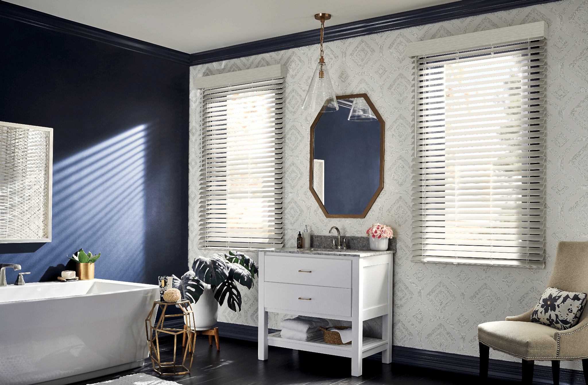 Faux Wood Bathroom