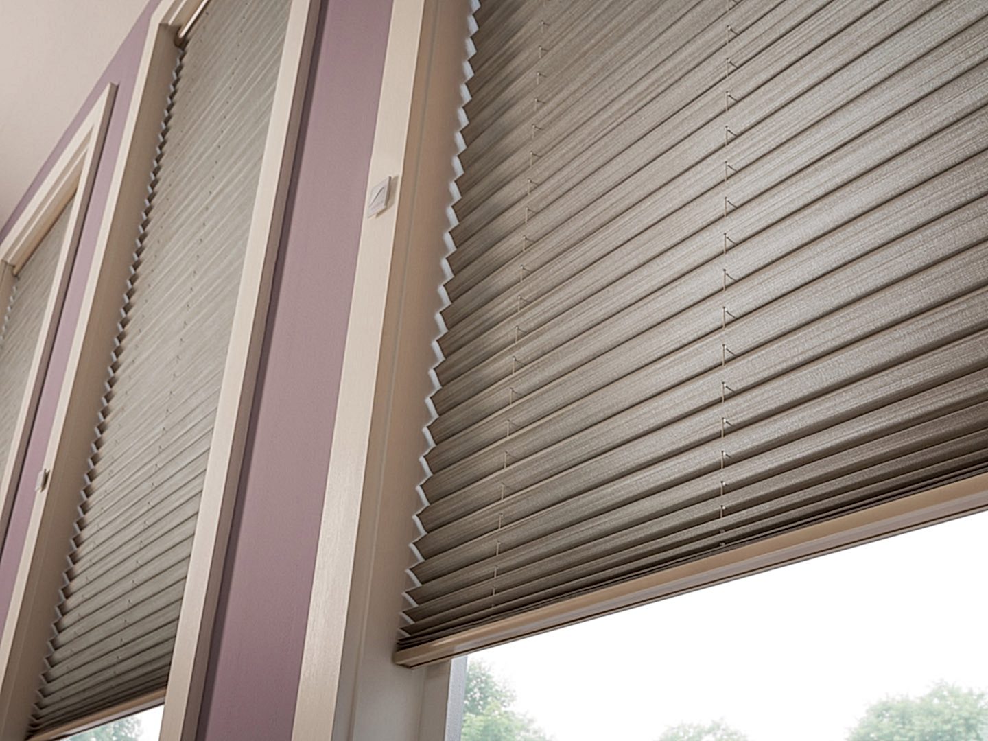 Pleated-window-shades