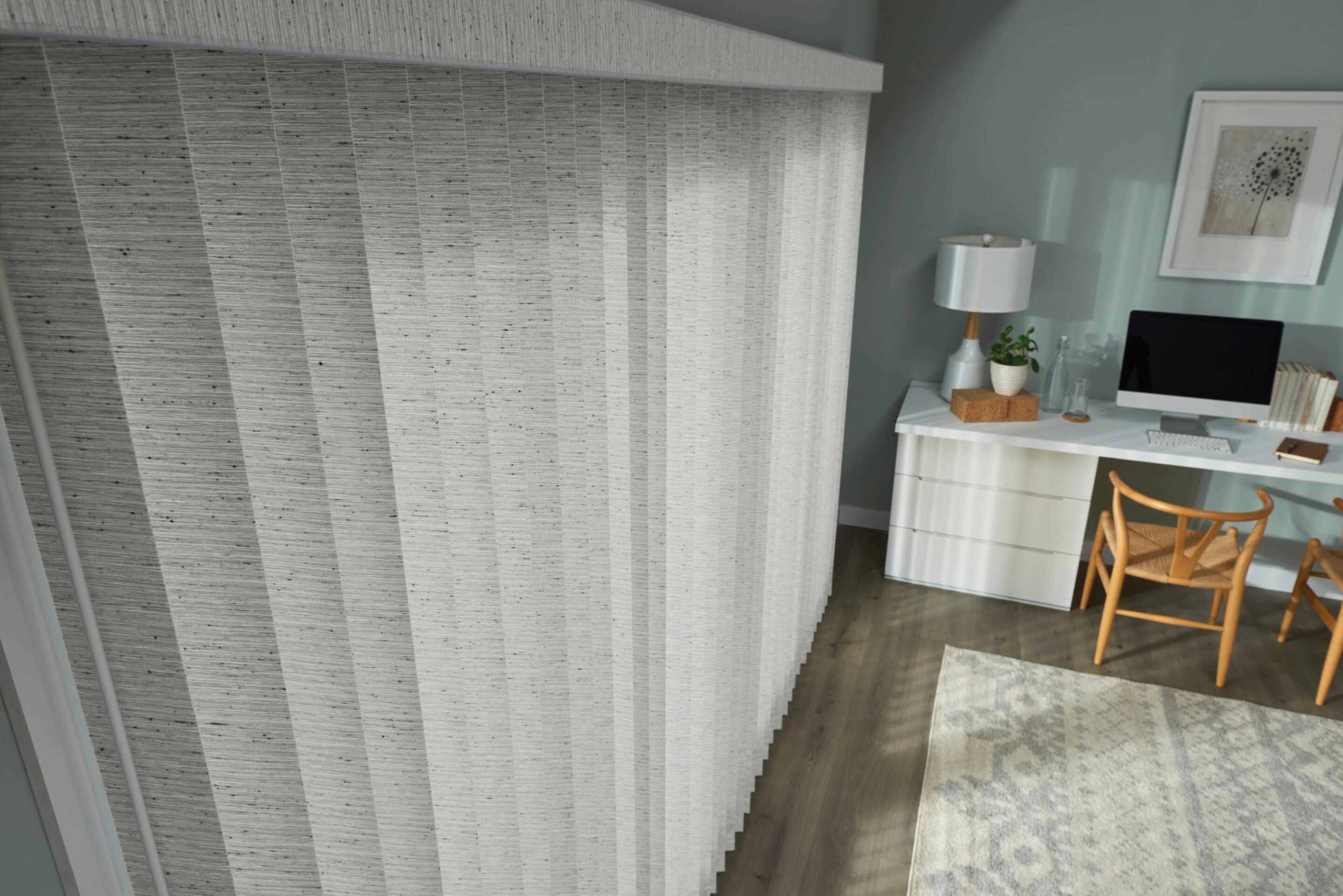 Vertical Blind Fabric. Sliding Glass Door