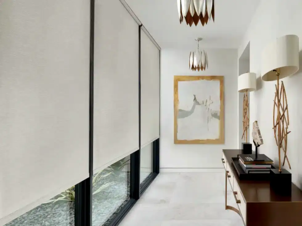 Roller-Shades-Hallway-HM Roller Shades Hallway HM